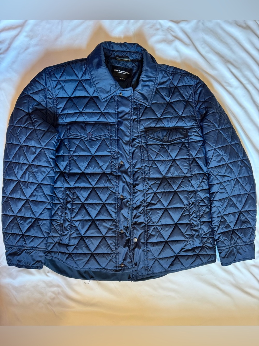 Marc New York Navy Quilted Puffer Jacket